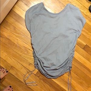 Lululemon high neck scrunch t-shirt